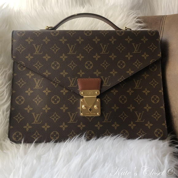 LOUIS VUITTON Vintage Porte-documents Bandouliere - Picture 1 of 8